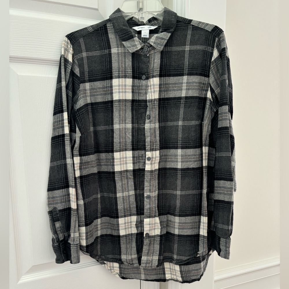 Old Navy Flannel Button Down Top